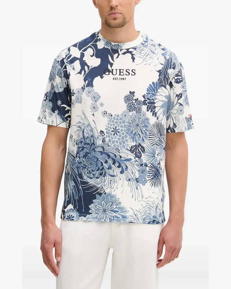 Guess floral-print T-shirt - Weiß Weiß