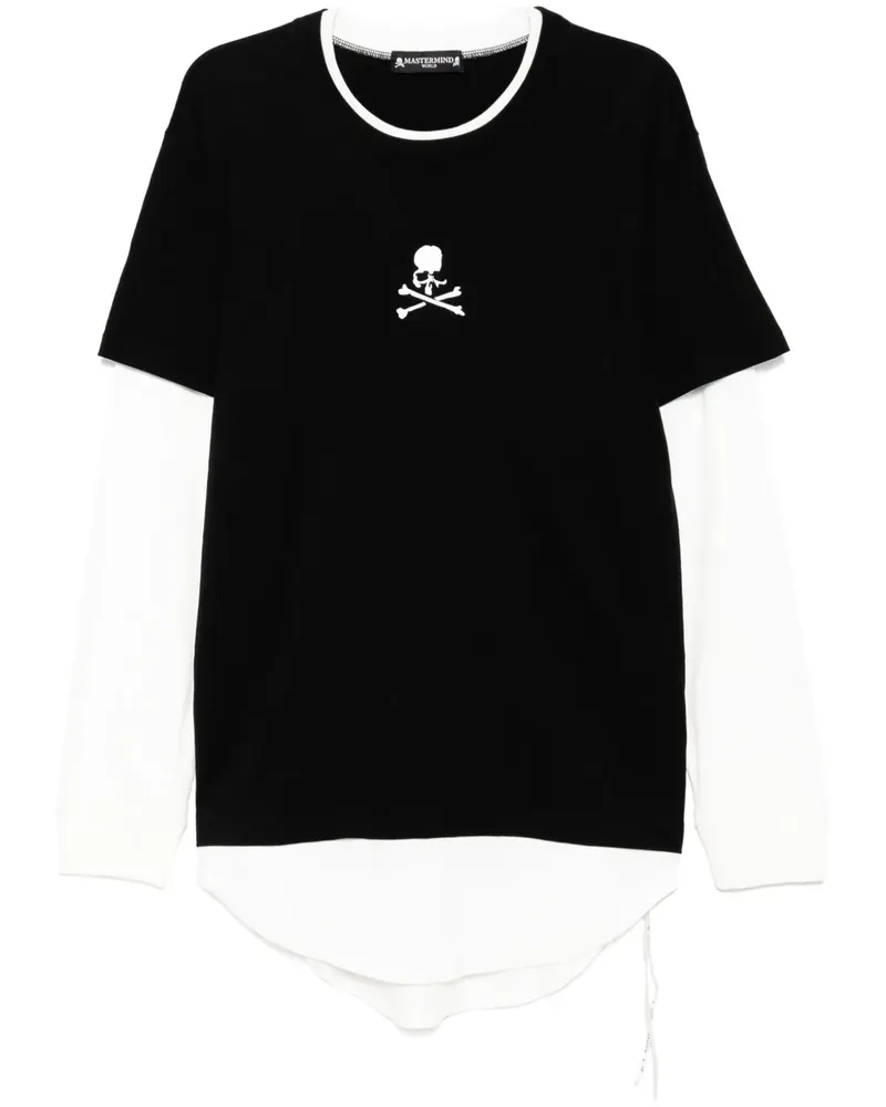 Mastermind World T-Shirt mit Logo-Print - Schwarz Schwarz