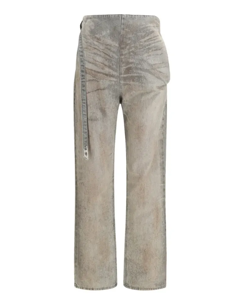 Diesel Jeans im Five-Pocket-Design mit Gürtel - Grau Grau