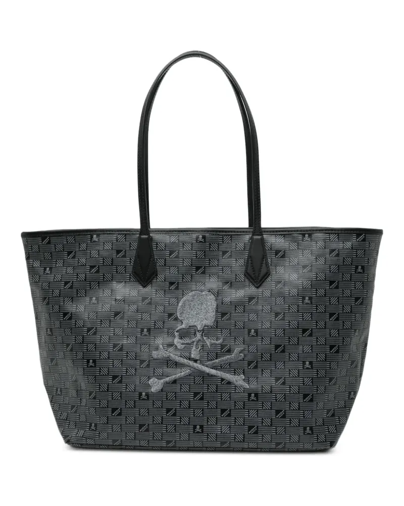 Mastermind Japan Tote Bag mit Totenkopf-Print - Schwarz Schwarz