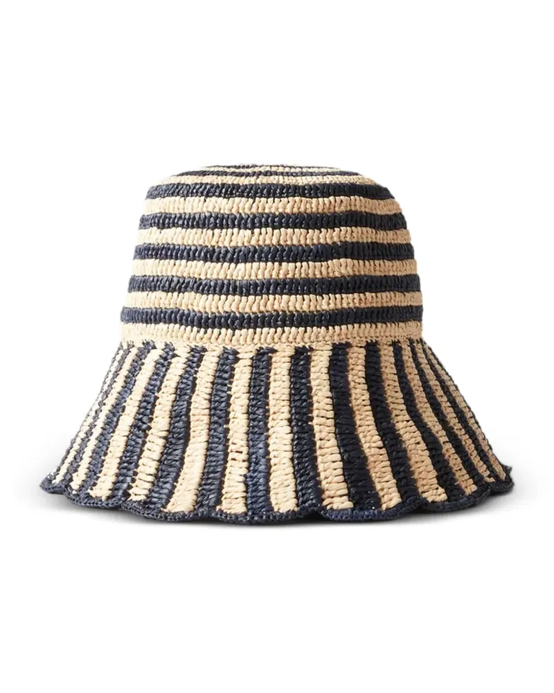 Claudie Pierlot Hut aus Bast - Blau Blau