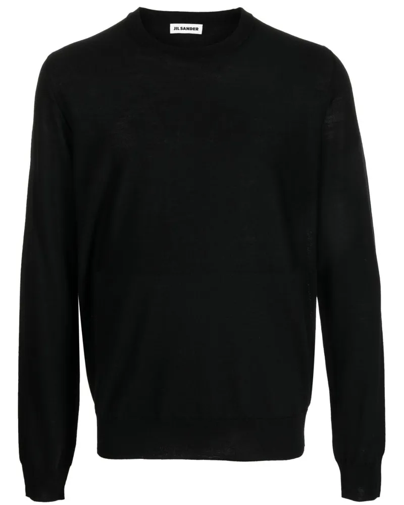 Jil Sander Pullover mit Rundhalsausschnitt - Schwarz Schwarz