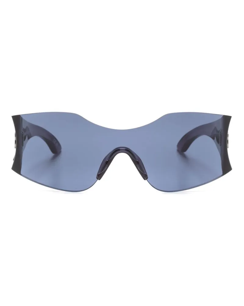 Balenciaga Hourglass Mask Sonnenbrille Blau