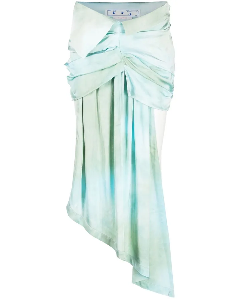 OFF-WHITE Rock mit Ombré-Wirkung - Blau Blau