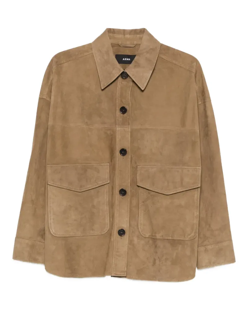 Arma Kaylee suede jacket - Grün Grün