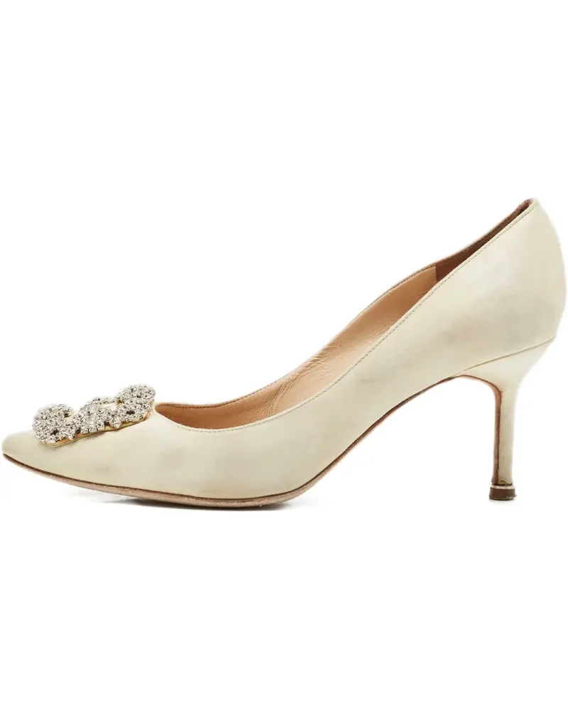 Manolo Blahnik 1160254 Cream - Nude Nude