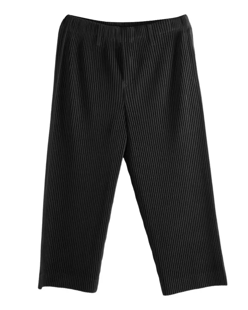 Issey Miyake Plissierte Hose - Schwarz Schwarz