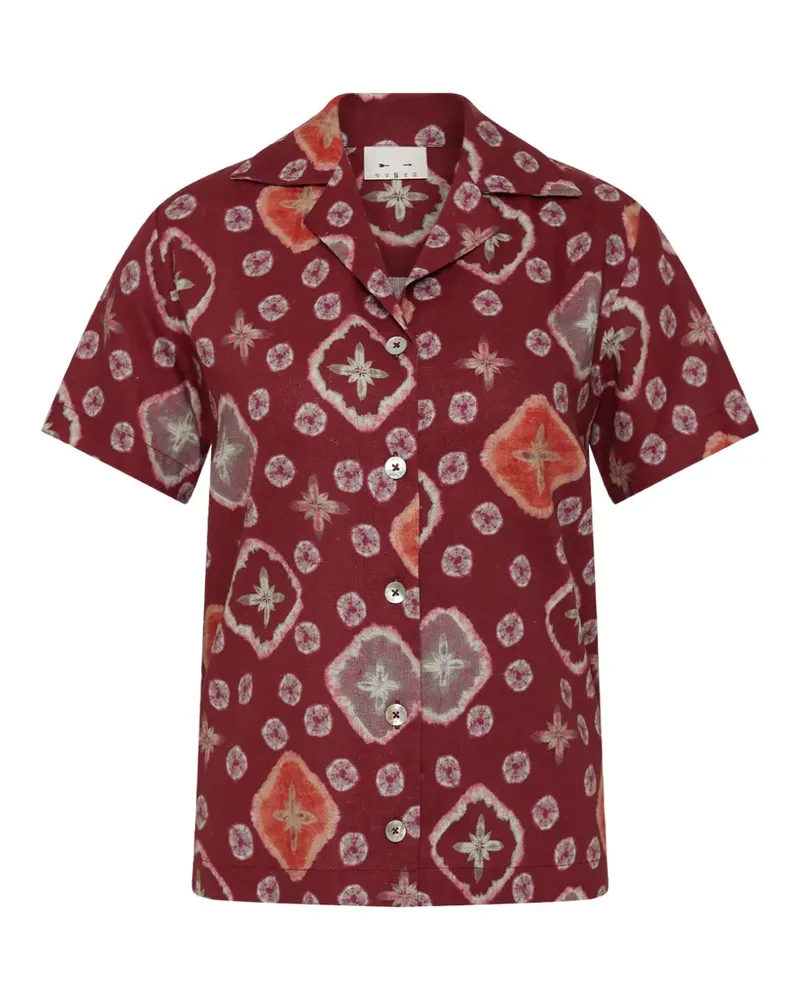 The Upside Gemustertes Miri Andie Hemd - Braun Braun