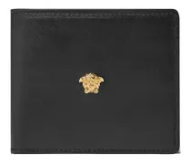 Portemonnaie mit La Medusa-Applikation - Schwarz