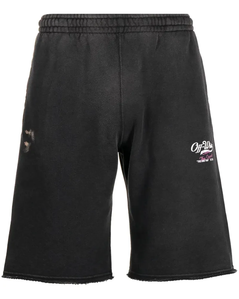 OFF-WHITE Wave Off Joggingshorts - Grau Grau