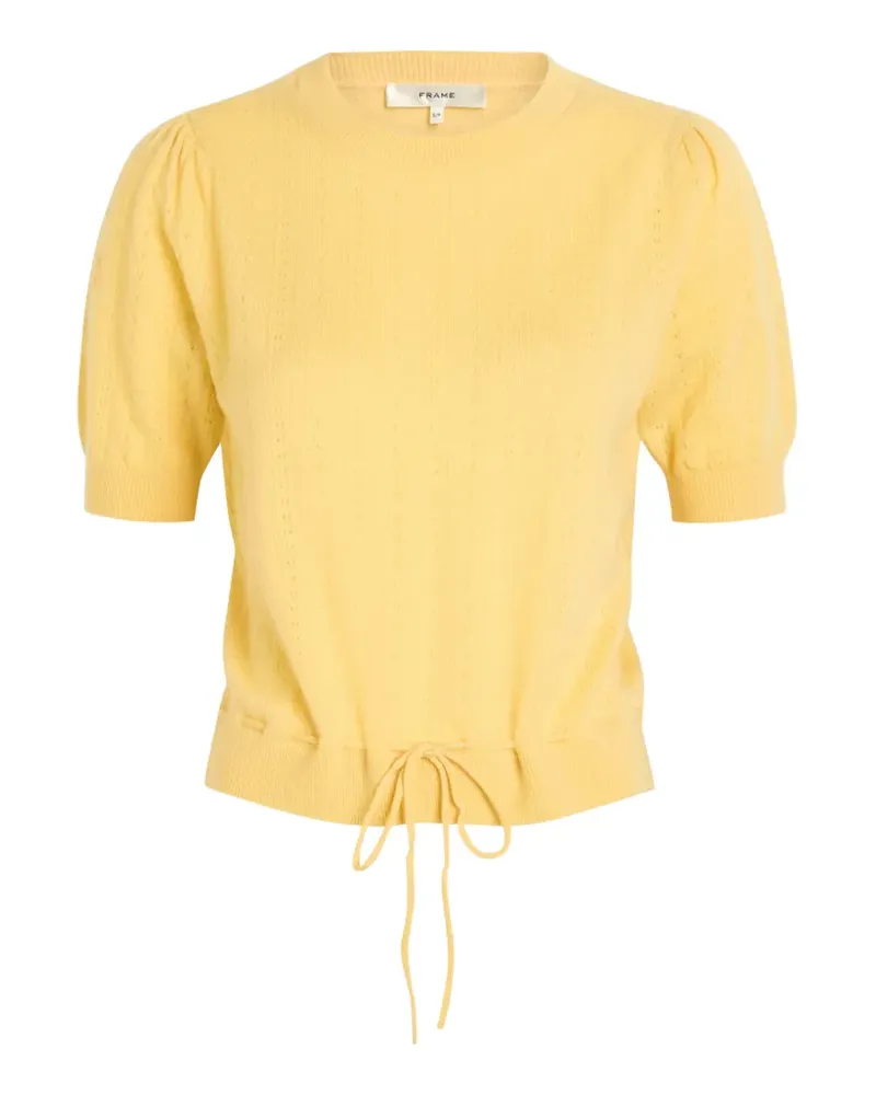 Frame Denim Charm Pullover mit Kordelzug - Gelb Gelb