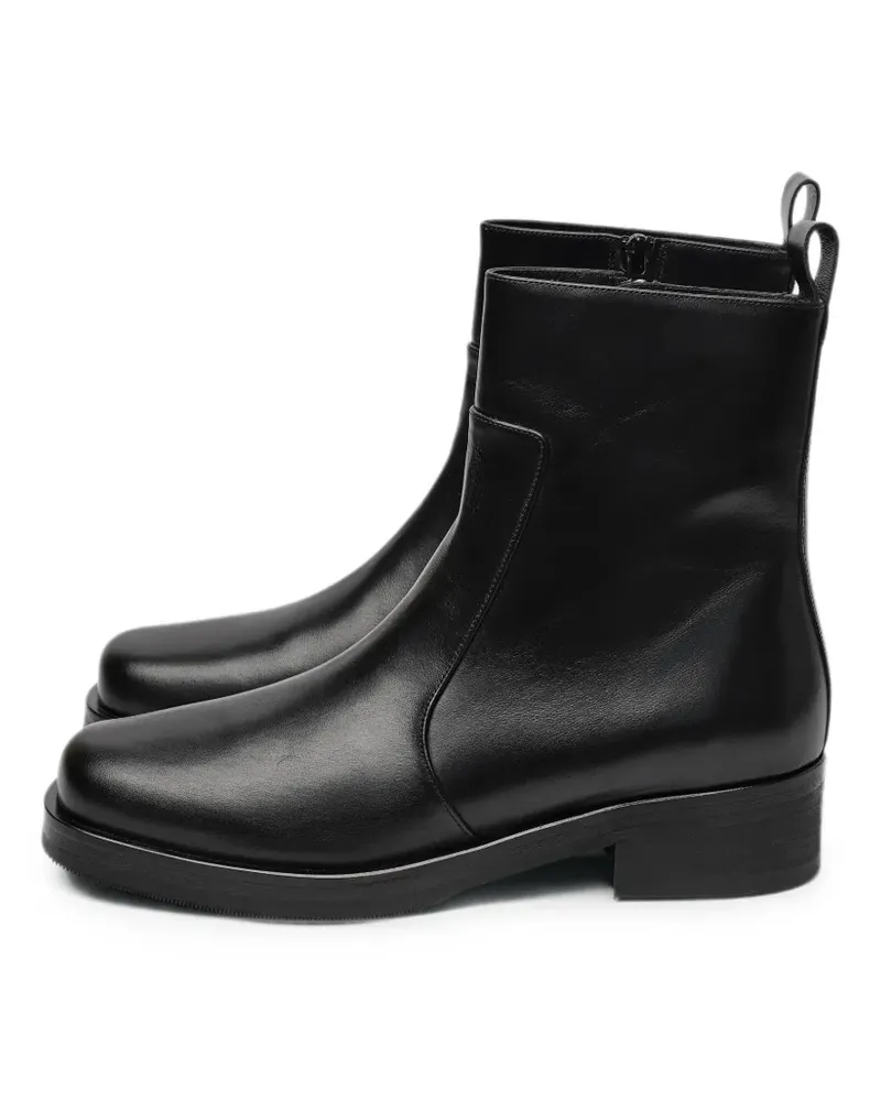Studio Nicholson Stiefel aus Leder - Schwarz Schwarz