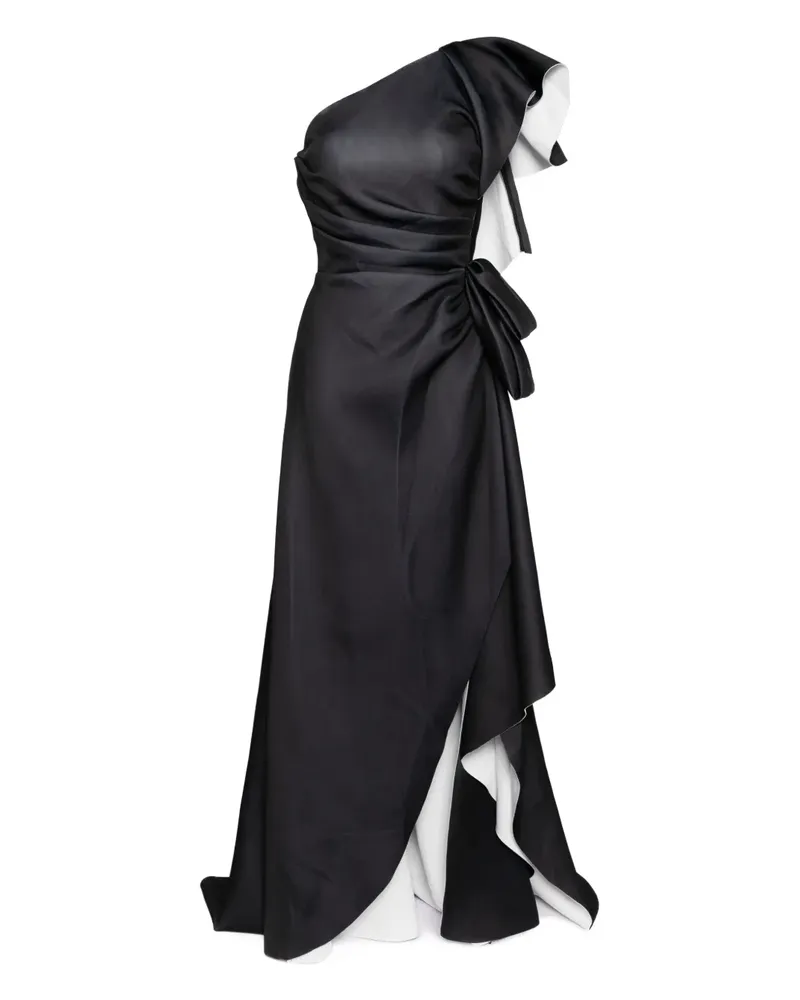 Saiid Kobeisy Kleid mit Rüschen - Schwarz Schwarz