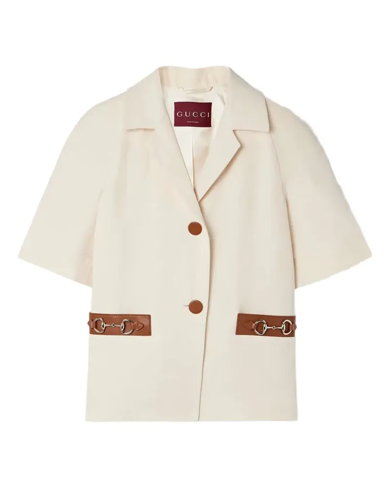 Gucci Jacke mit Horsebit-Detail - Nude Nude