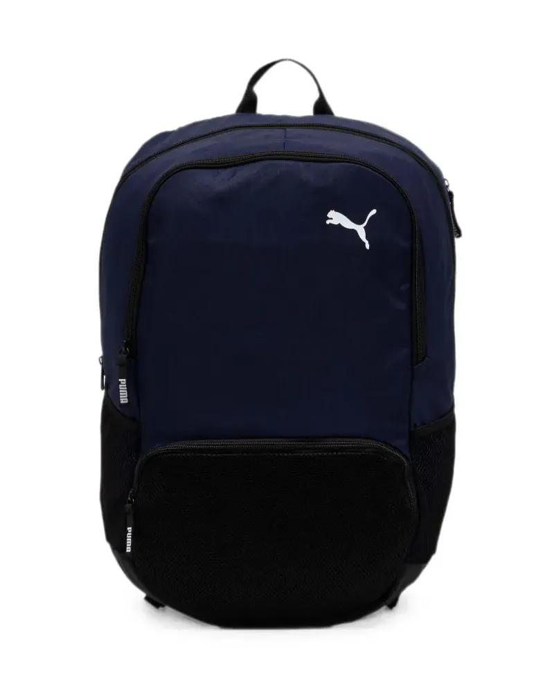Puma logo-print zip-pocket backpack - Blau Blau