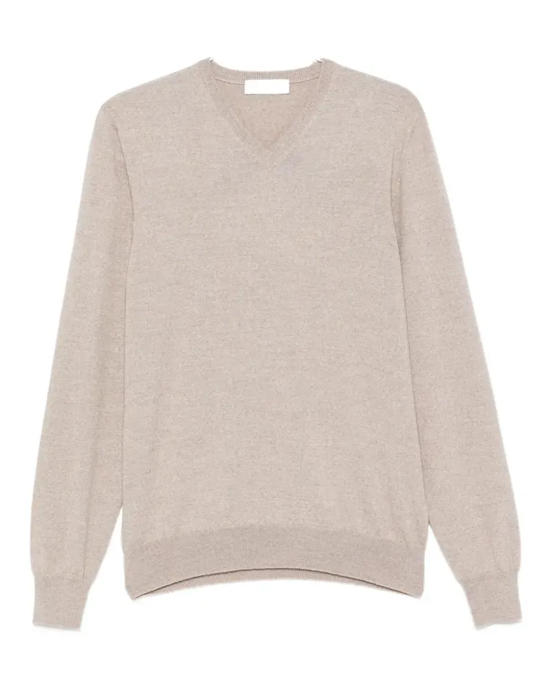Gran Sasso Pullover mit V-Ausschnitt - Nude Nude
