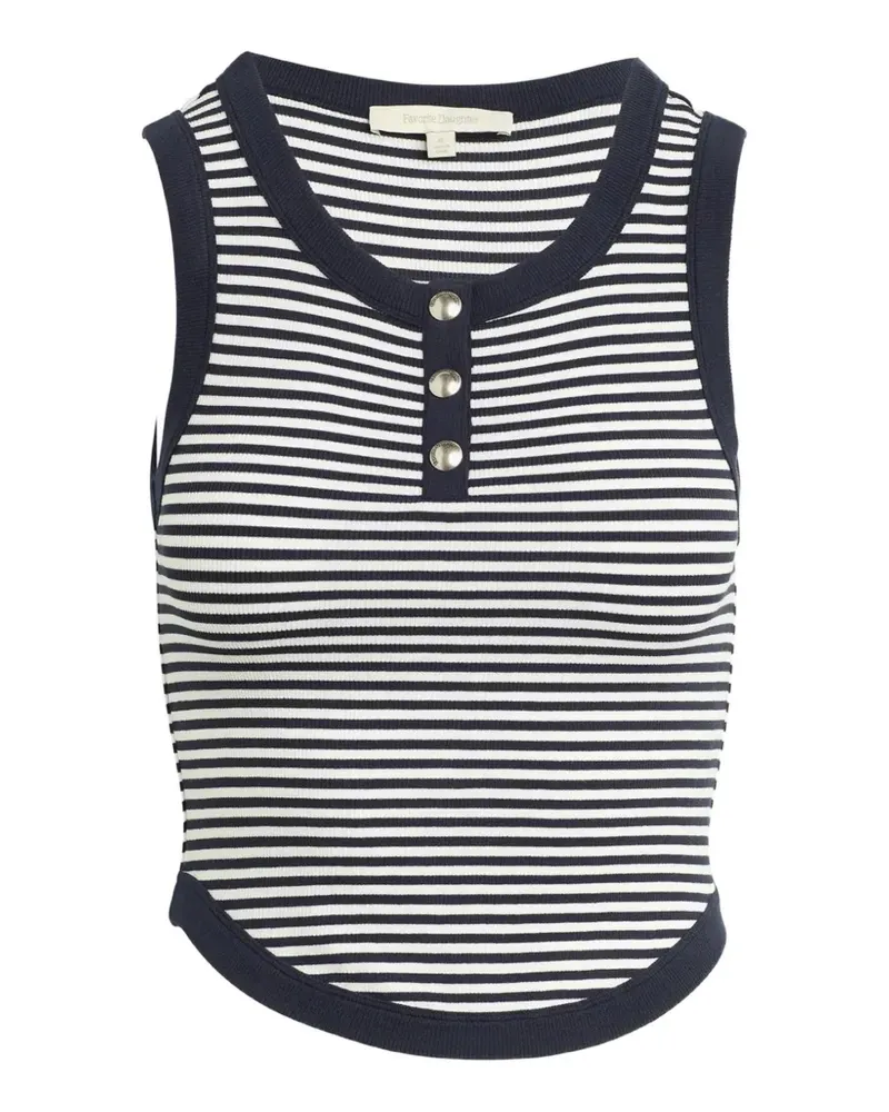 Favorite Daughter Foundation striped tank top - Blau Blau