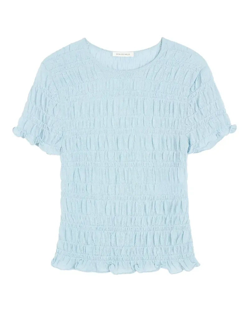 By Malene Birger Gesmoktes Ella Oberteil - Blau Blau