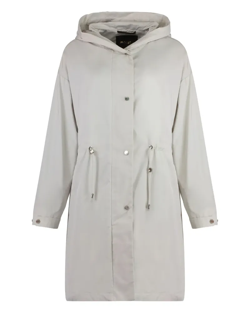 MOORER Cristina Kapuzenjacke mit Kordelzug - Weiß Weiß