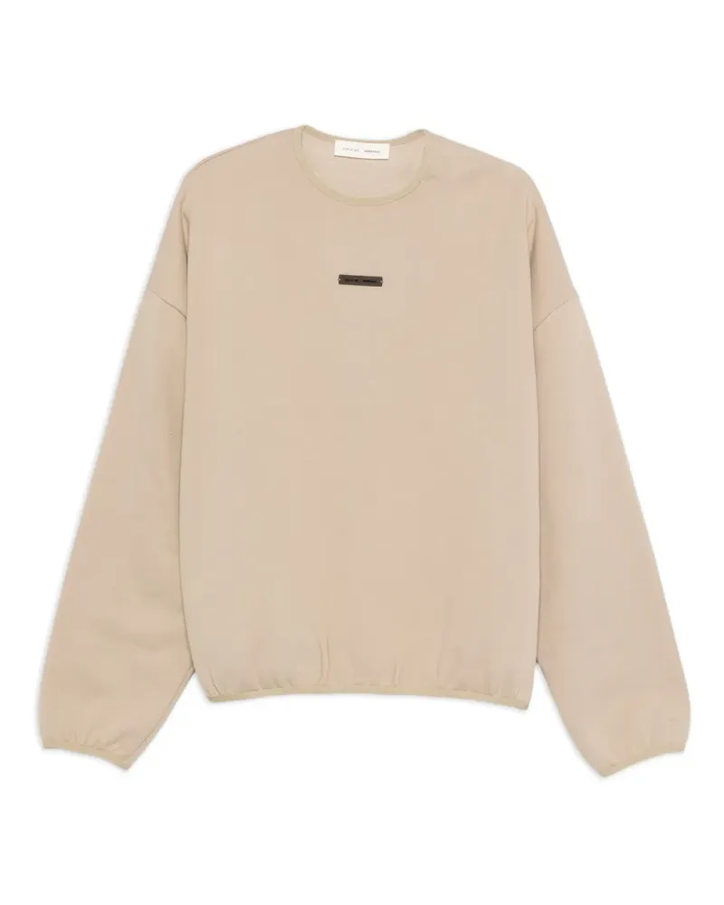 Fear of God Sweatshirt mit Logo-Schild - Nude Nude
