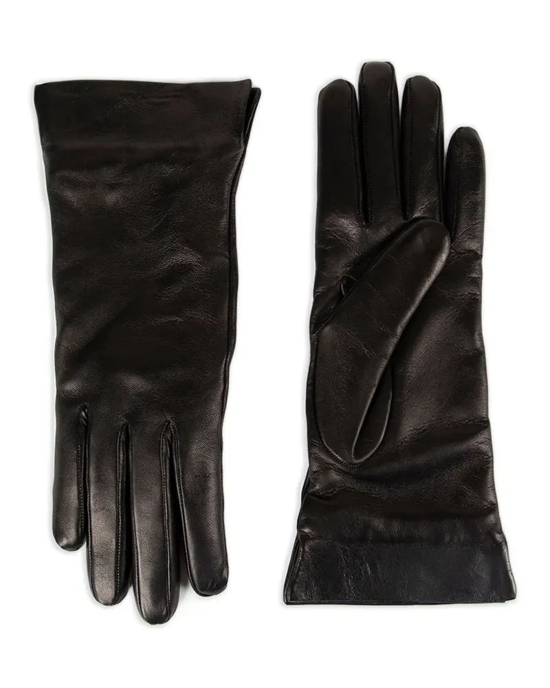 Ann Demeulemeester leather gloves - Schwarz Schwarz