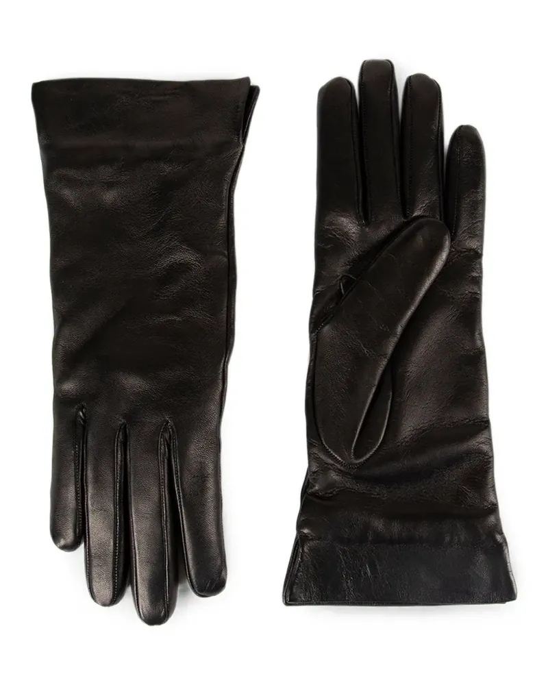 Ann Demeulemeester leather gloves - Schwarz Schwarz
