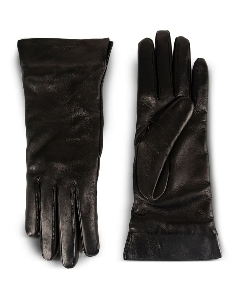 Ann Demeulemeester leather gloves - Schwarz Schwarz
