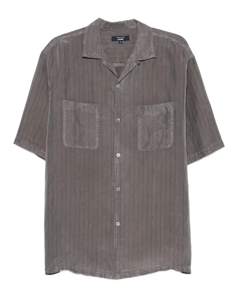 Comme des Garçons Nadelstreifen-Hemd mit Reverskragen - Grau Grau