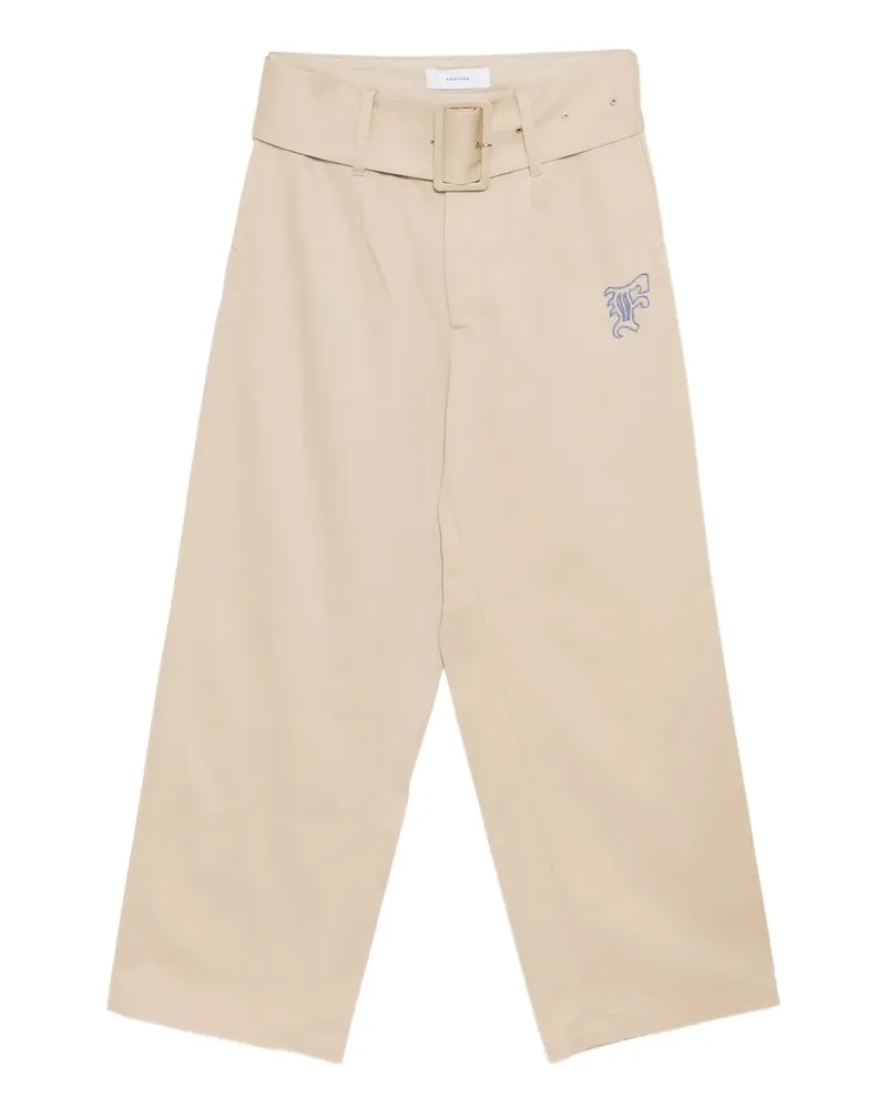 FACETASM Hose mit Logo-Stickerei - Nude Nude