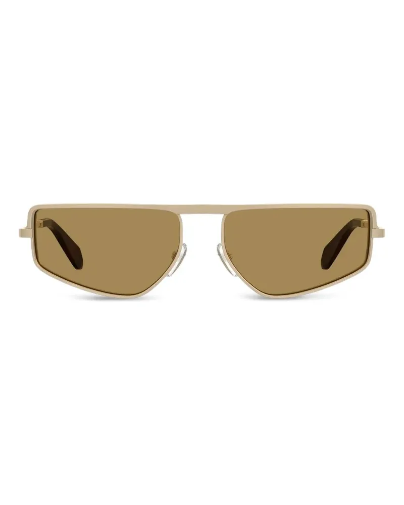 Moschino Sonnenbrille mit eckigem Gestell - Nude Nude