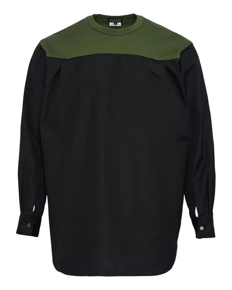 Comme des Garçons Hemd mit Kontrasteinsätzen - Schwarz Schwarz