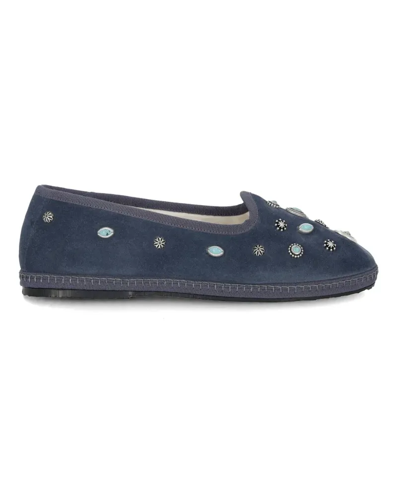 Fortela studded ballet flats - Blau Blau