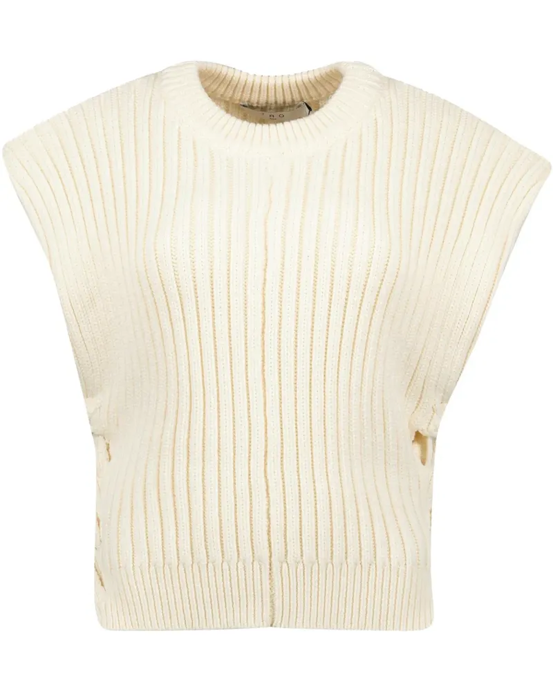 IRO Geripptes Top - Nude Nude