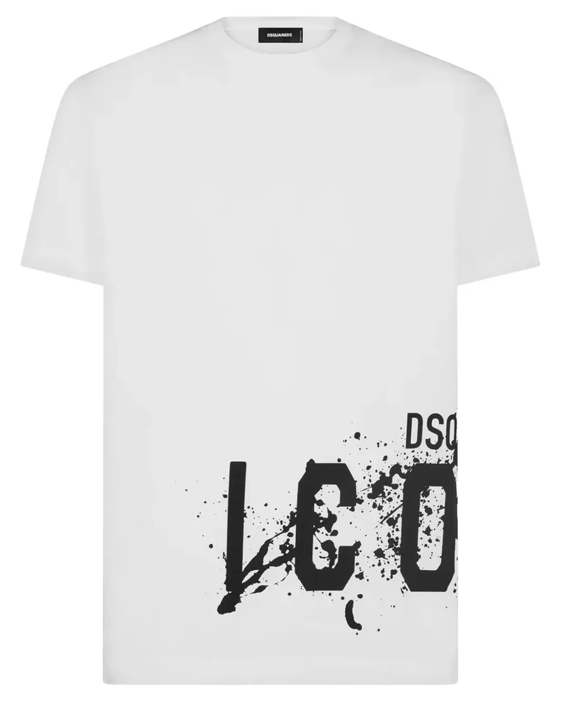 Dsquared2 T-Shirt mit "Icon"-Print - Weiß Weiß