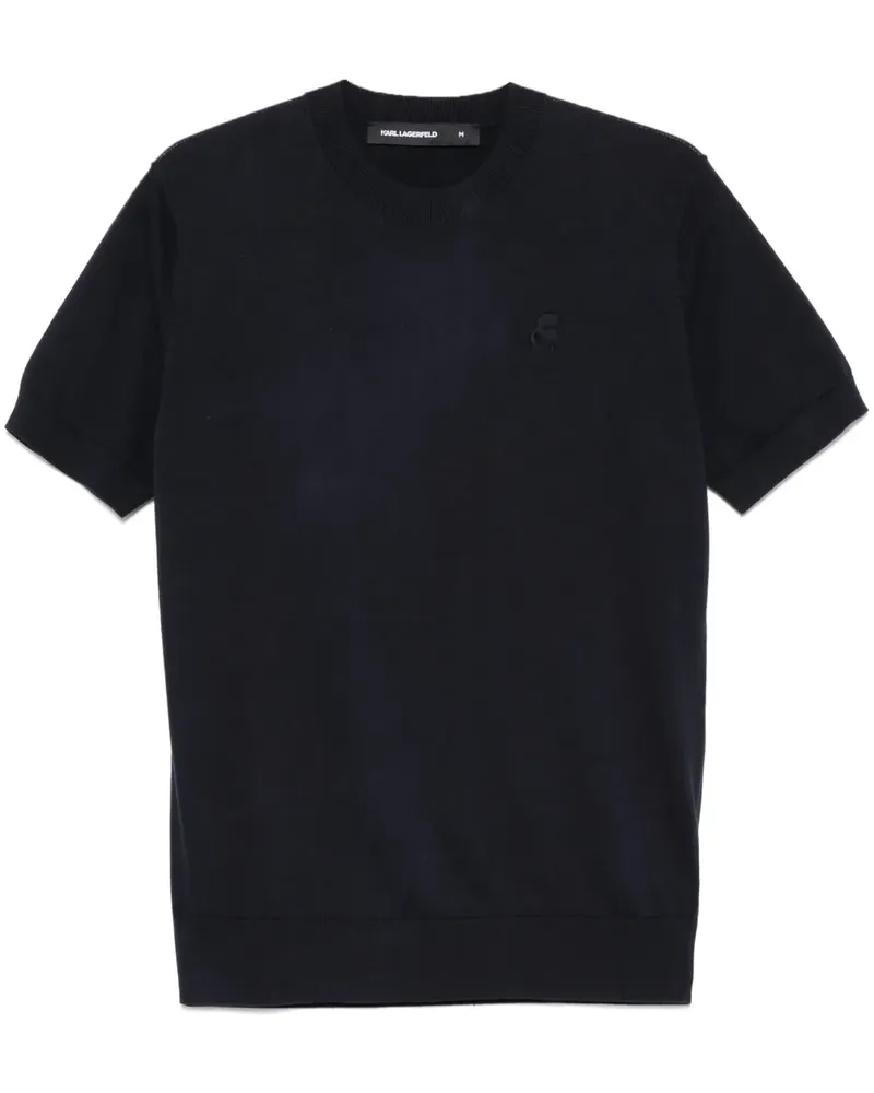 Karl Lagerfeld T-Shirt mit Ikonik Karl-Motiv - Blau Blau