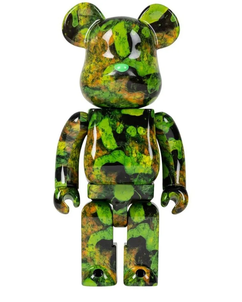 Medicom Toy x Pushead BE@RBRICK 400% Figuren-Set Grün