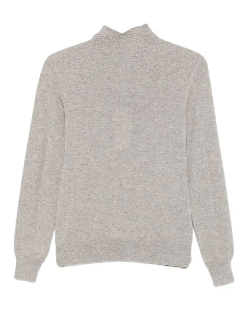 Colombo Pullover mit Stehkragen - Grau Grau