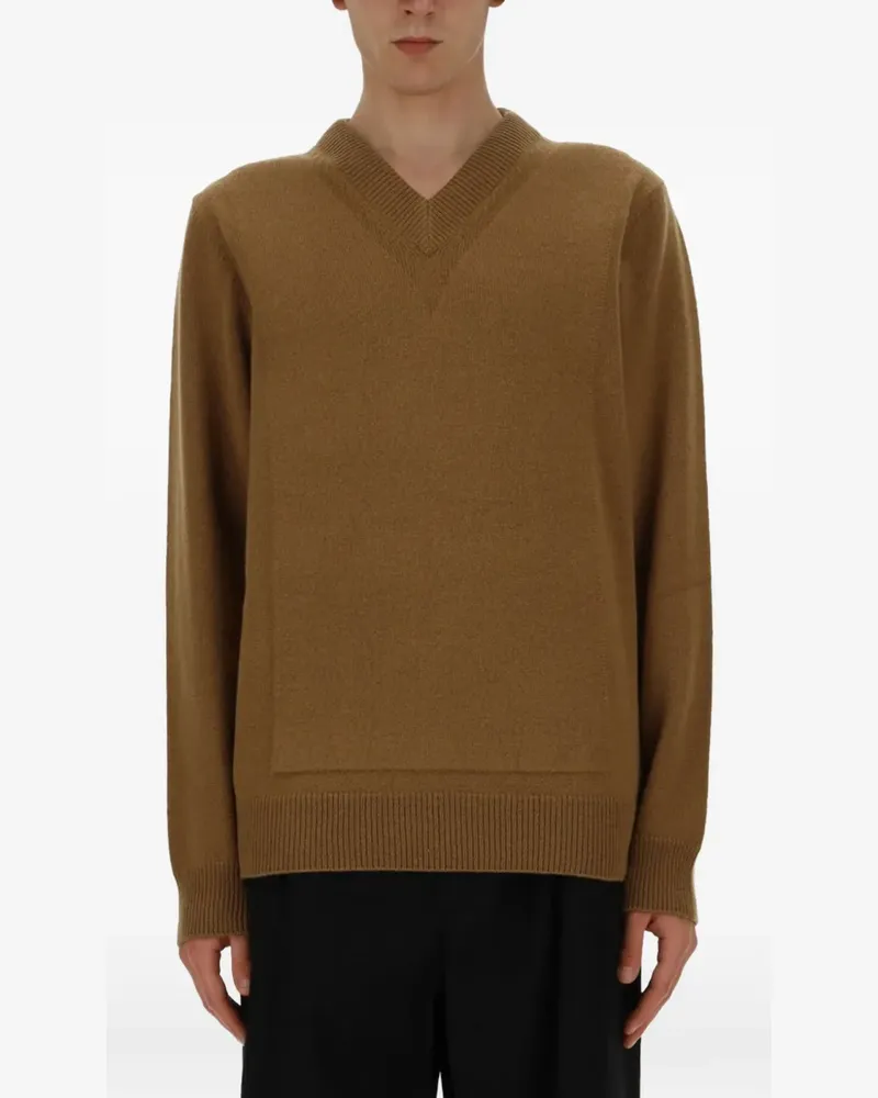 Jil Sander V-neck sweater - Braun Braun