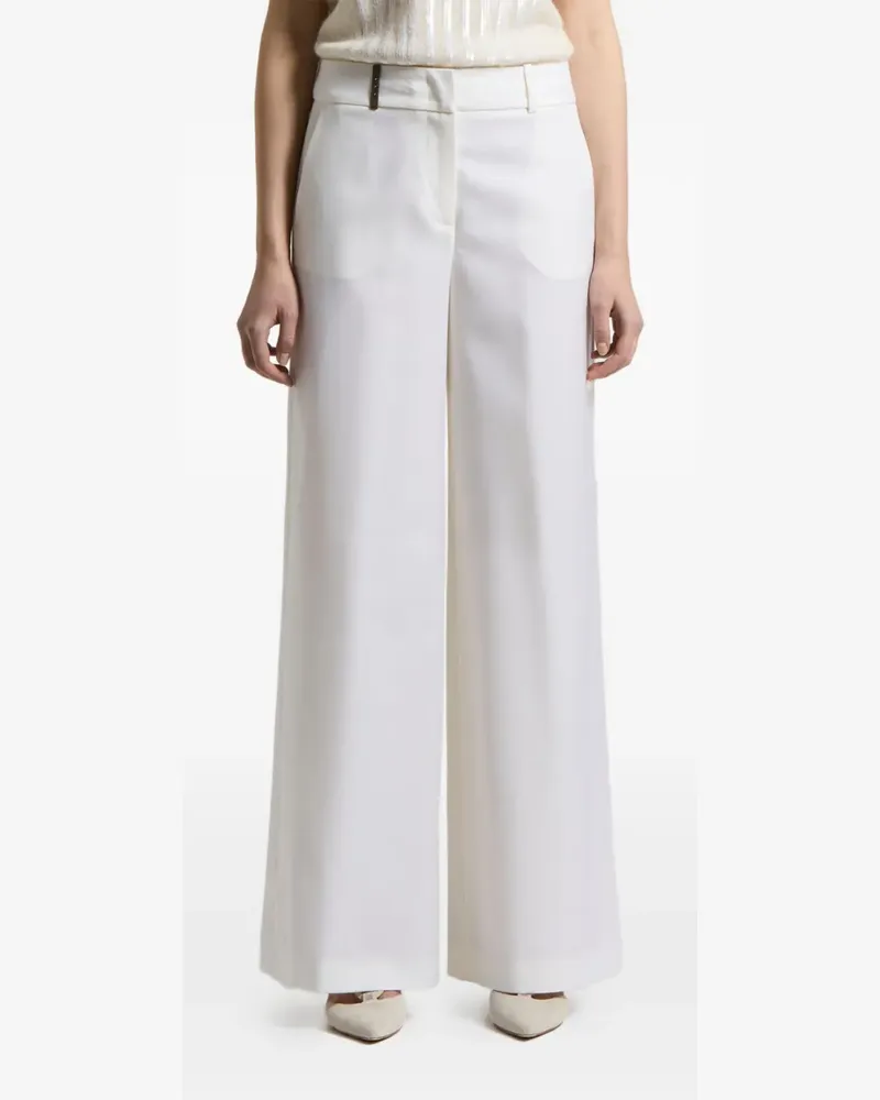 Peserico wide-leg trousers - Weiß Weiß