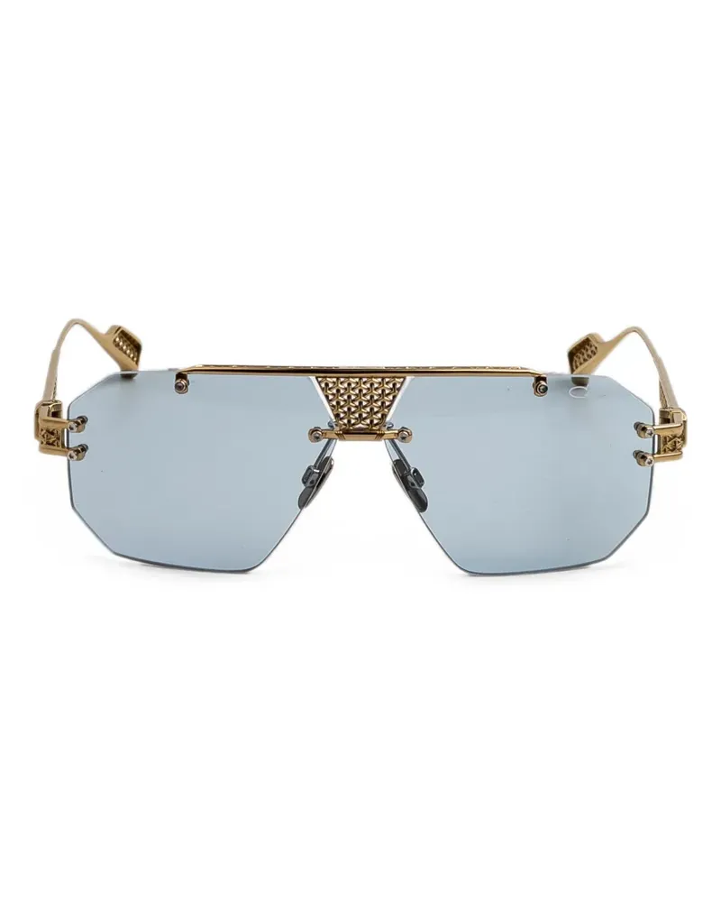 CAZAL 777 geometric-frame sunglasses - Gold Gold