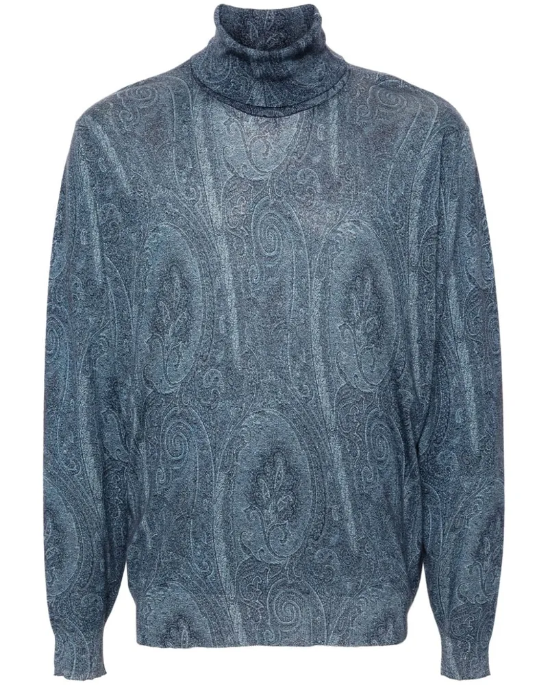 Etro Pullover aus Paisley-Jacquard - Blau Blau