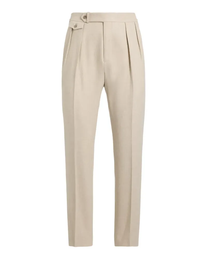 Ralph Lauren wool flannel suit trousers - Nude Nude