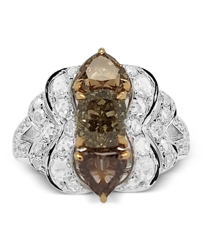 HYT Jewelry Ring mit Diamanten - Silber Silber