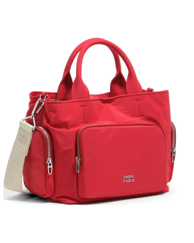 BIMBA Y LOLA Große Pocket Umhängetasche - Rot Rot