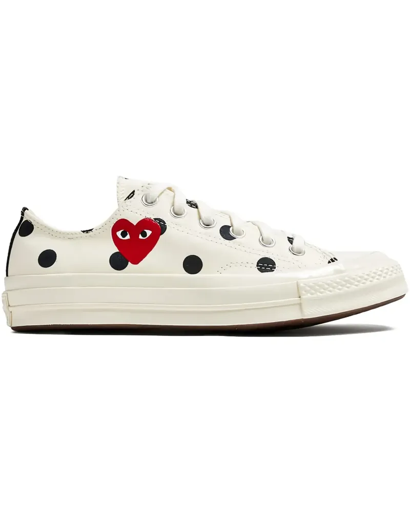 Comme des Garçons Chuck Taylor 70 Sneakers mit Polka Dots - Weiß Weiß