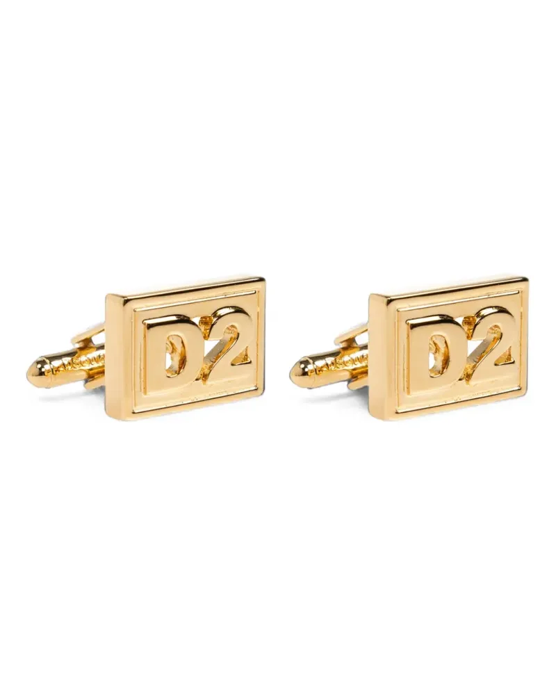 Dsquared2 logo-plaque cufflinks - Gold Gold