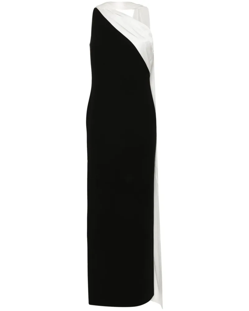 Roland Mouret Asymmetrisches Cady-Maxikleid Schwarz