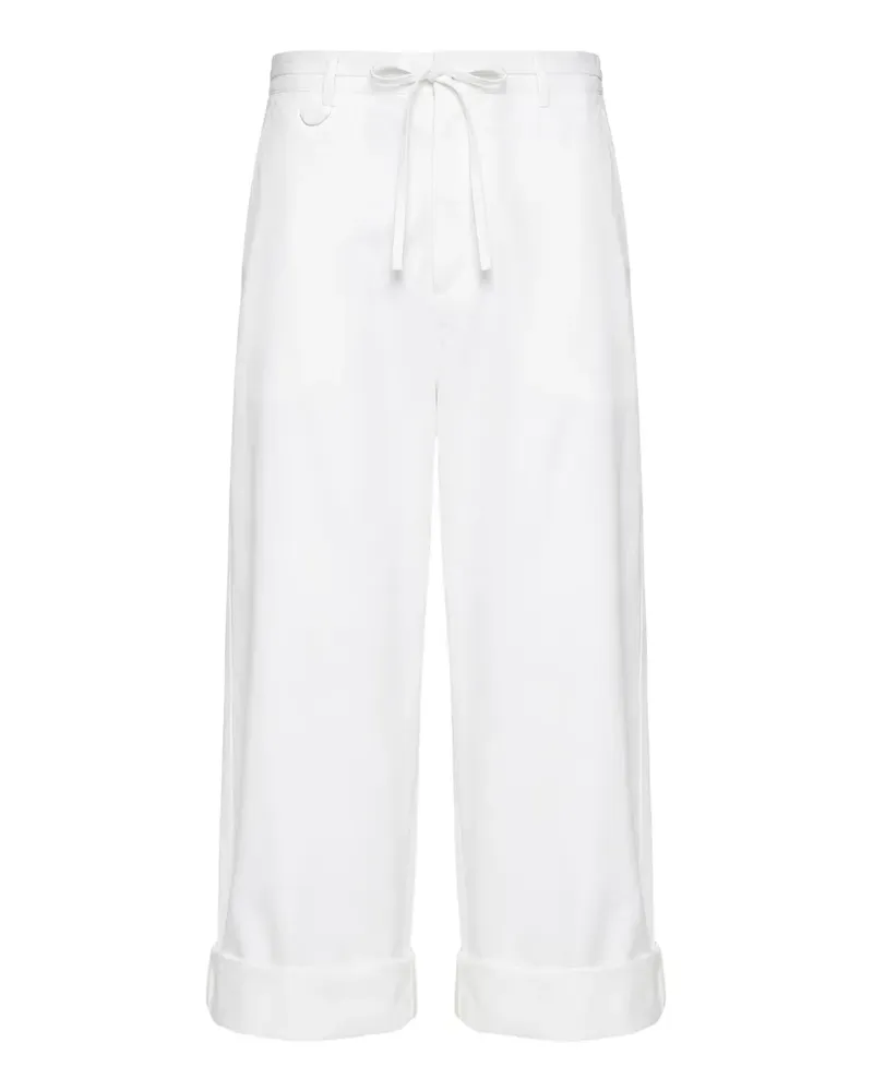 Jacquemus Hose mit Kordelzug - Weiß Weiß