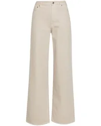 A.P.C. Weite High-Rise-Jeans Nude