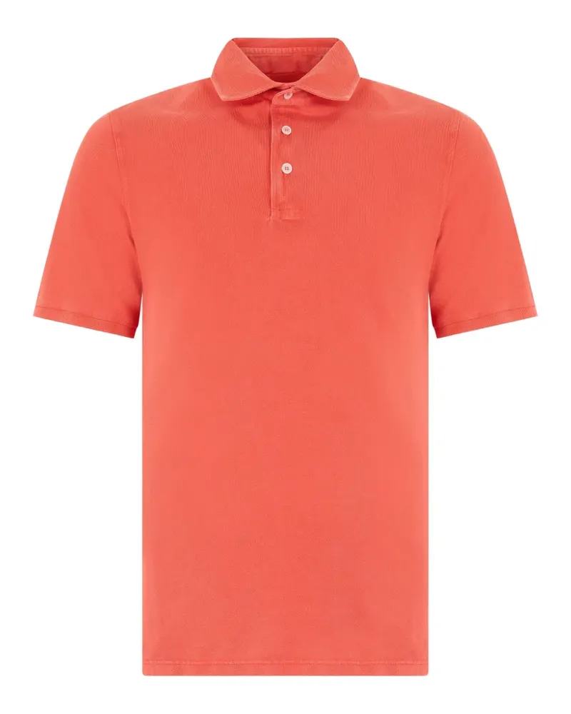 Fedeli short-sleeve polo shirt - Orange Orange